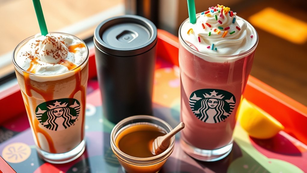custom syrups and milk