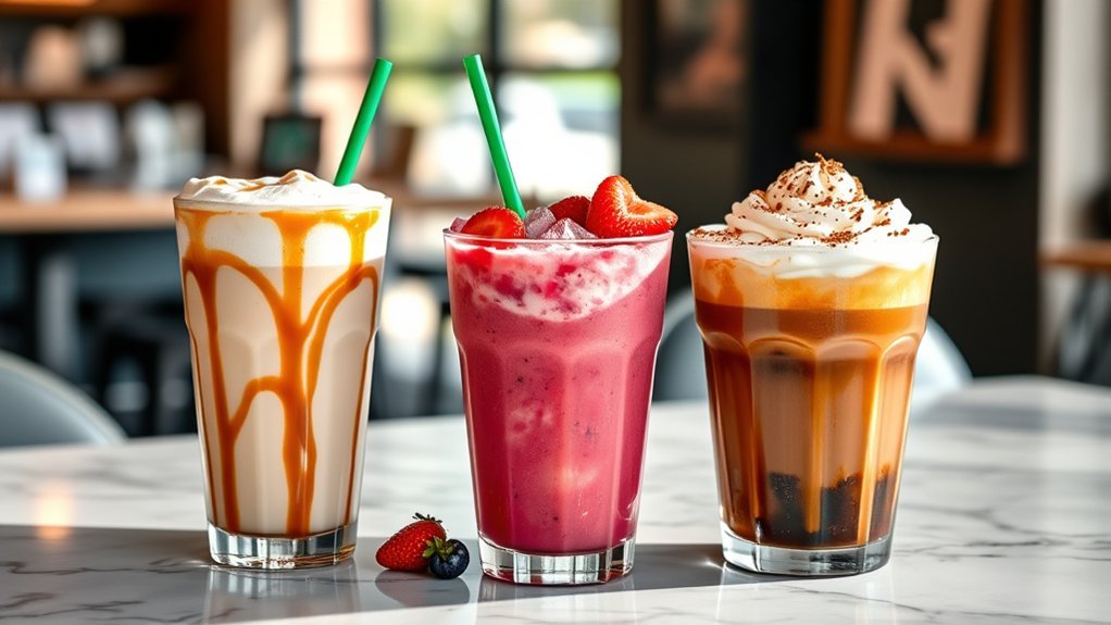 popular seasonal starbucks beverages